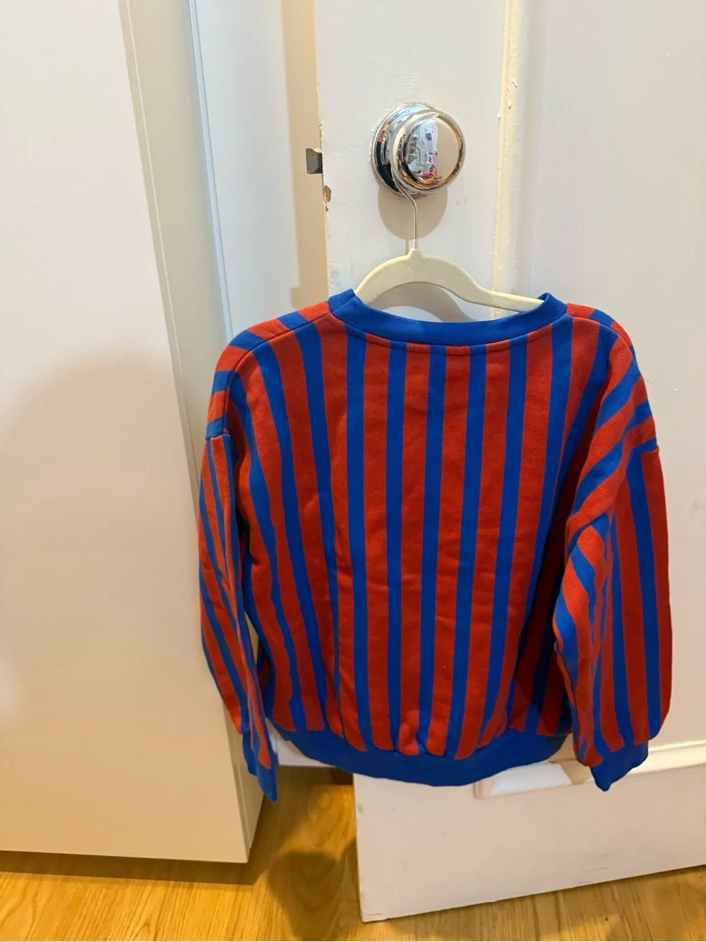 NWT Bonmot Kids Striped Sweatshirt in Red & Blue